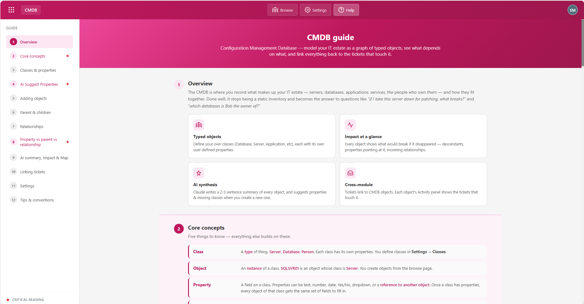 CMDB module screenshot 10